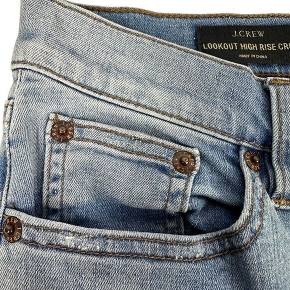 J. Crew Lookout High Rise Crop Denim Jeans size 27 - Picture 7 of 11
